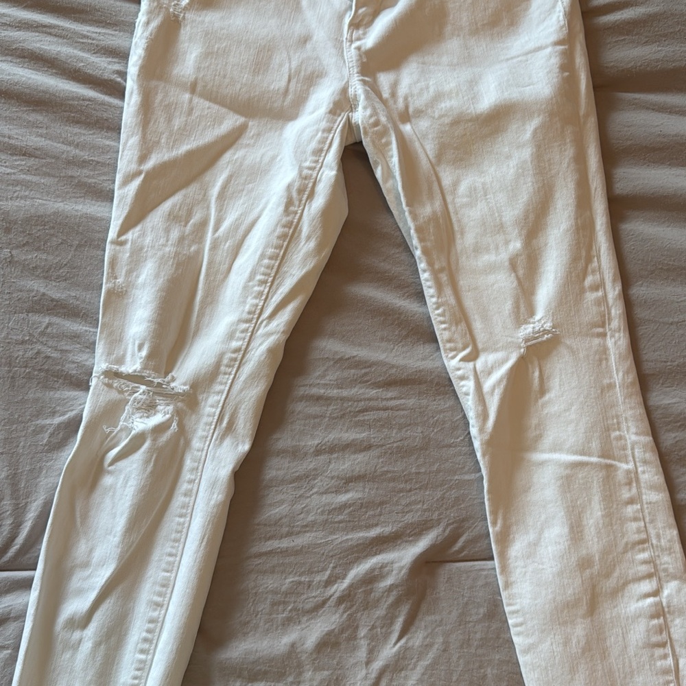 White Distressed Women Jeans